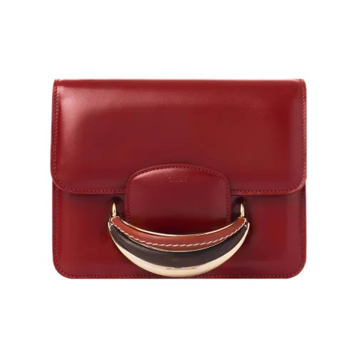 Chloe Chloé Handbag Kattie Телячья кожа Ручная сумка через плечо Женская Красная