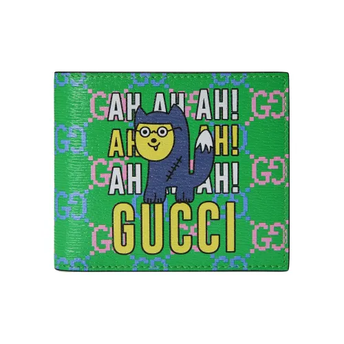 GUCCI Кожа Кошелек Стандартный Мужской Зеленый