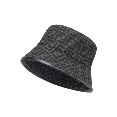FENDI Головной УборШляпа-панама Из Ткани С Жаккардовым Узором FF