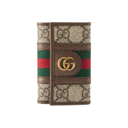 GUCCI Ophidia Холщовая кожа Комбинированный Key Pouch Женские