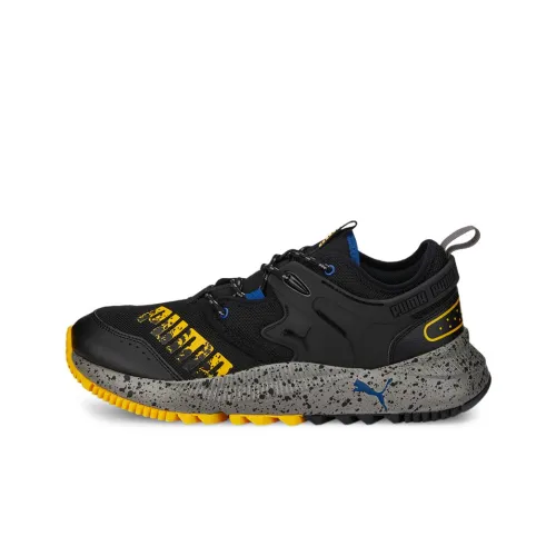 PUMA Pacer Future Дышащий Амортизирующий Низкий Топ Повседневные Беговые Кроссовки Унисекс Черный Желтый