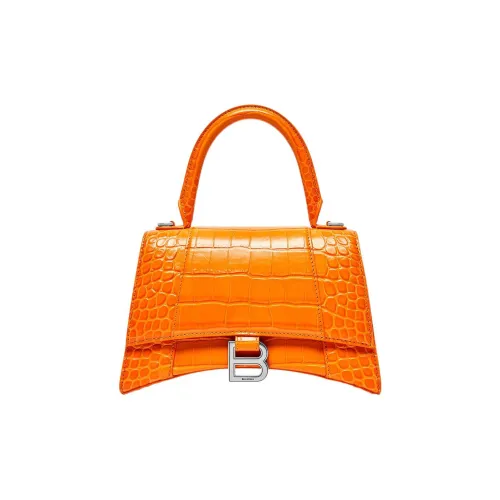 Balenciaga Телячья кожа Сумка-глазурь Сумка через плечо Маленькая сумка для женщин Апельсин