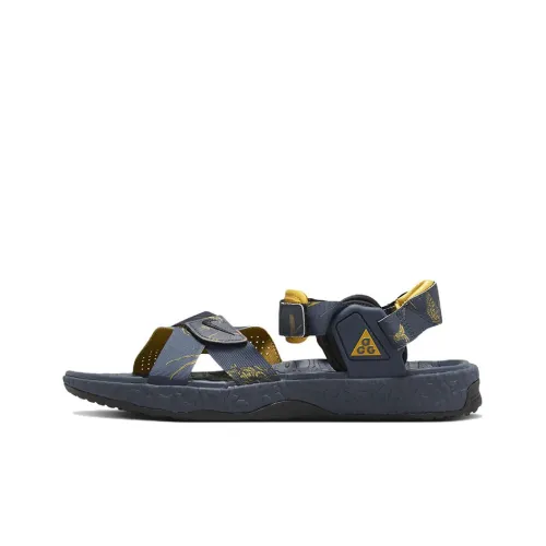 Nike ACG Deschutz Air + SE Пляжные сандалии Унисекс Синий Желтый