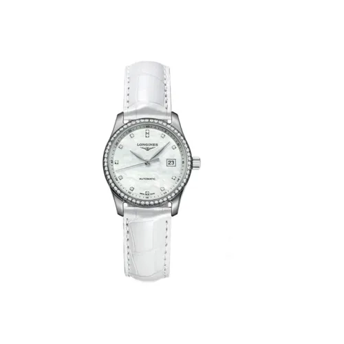 LONGINES Автоматический Механический Механизм Женские Часы 29 мм Белый Циферблат Корпус из Нержавеющей Стали