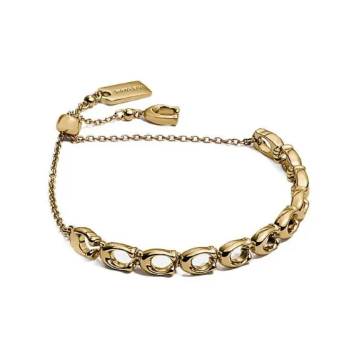 COACH Brass Bracelets Золотой Женские