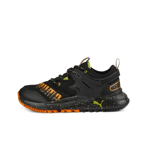 PUMA Pacer Future Shock Absorbers Slip-Resistant Low Top Беговые кроссовки Унисекс Черный Оранжевый
