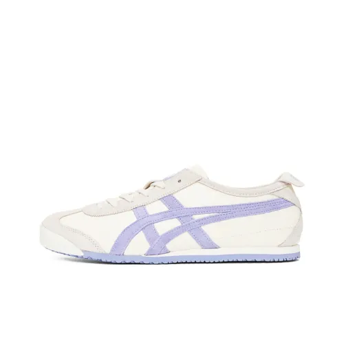 Onitsuka Tiger MEXICO 66 Low Топ Повседневный Городской Коммутер Беговые кроссовки Унисекс Бежевый Синий