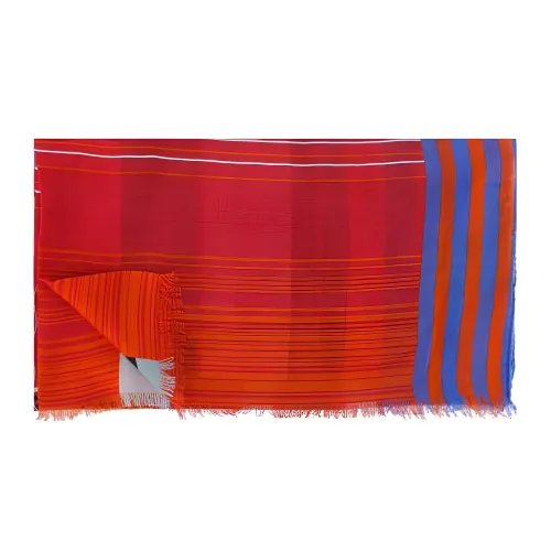 ETRO Вязаные шарфы Красный Унисекс