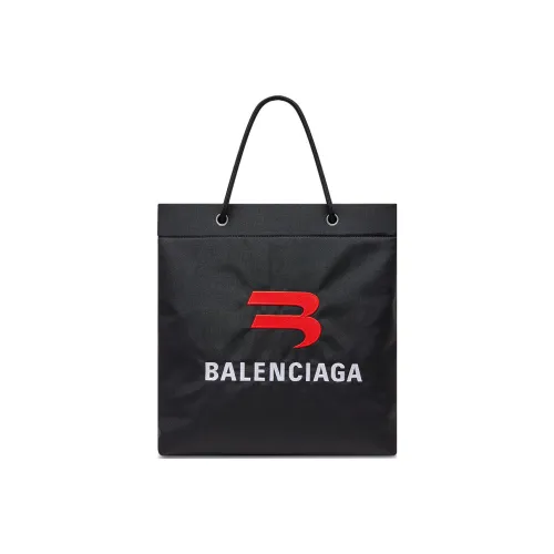 Balenciaga Explorer Холст Тота Сумка Сумка для покупок Сумка Маленькая Мужская Черная