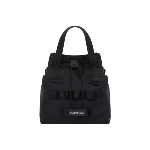 Balenciaga Army Нейлон Тоут Сумка Сумка для покупок Сумка на плечо Сумка маленькая Мужская Черная