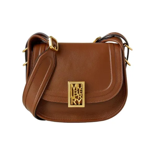 Mulberry Телячья кожа Доска для ноутбука Сумка через плечо Маленькая женская Коричневый