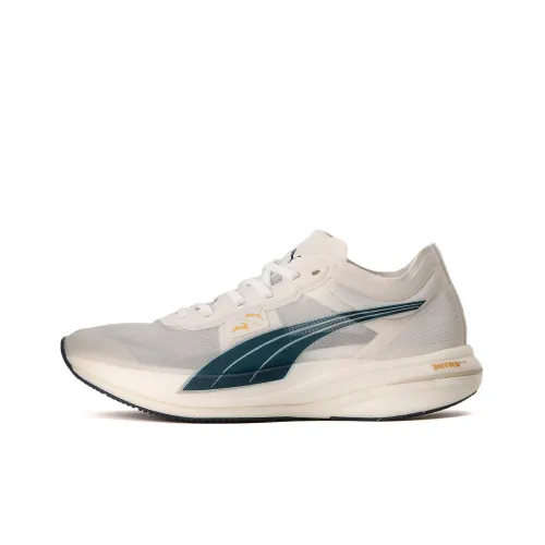 TRACKSMITH X PUMA Deviate Nitro Elite Low Топ Беговые кроссовки Женские Белый Синий