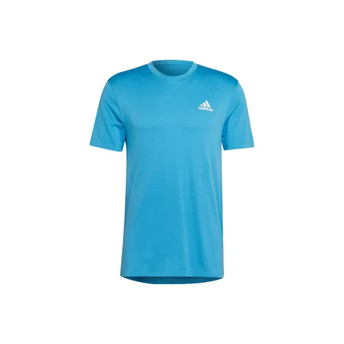 Adidas Blue Men's T-Shirts Adidas Синий Мужские Футболки