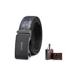 Синий ремешок, пряжка цвета оружейного металла + премиум-бокс