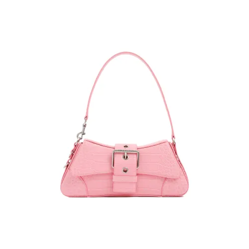 Balenciaga Lindsay Телячья кожа Сумка через плечо Женская Розовая