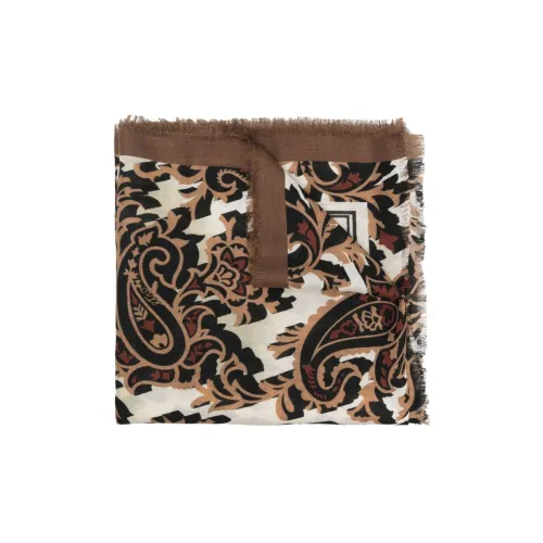 ETRO Вязаные шарфы Коричневый Мужской