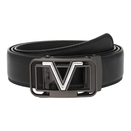 FREE RABBITⅡ V-образный логотип с буквой динамичный пряжка ремни из коровьей кожи мужской ширина 3,5 см