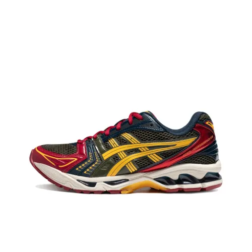 Asics Gel Kayano 14 RE Low Топ Повседневная Обувь Унисекс Красный Желтый