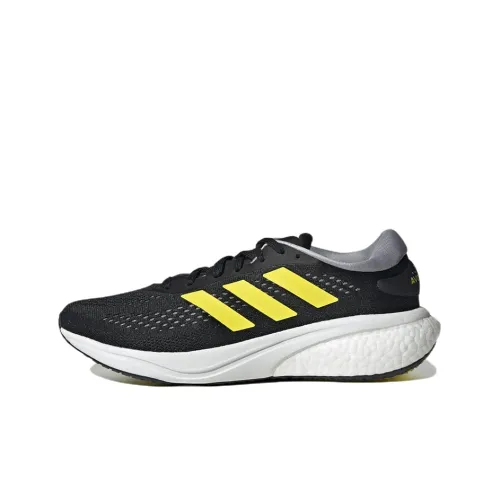 Adidas Supernova 2 Slip-resistant Abrasion-resistant Breathable Low-Top Running Shoes Men's Black Yellow White Adidas Supernova 2 Противоскользящие Устойчивые к истиранию Дышащие Низкие Кроссовки для бега Мужские Черный Желтый Белый