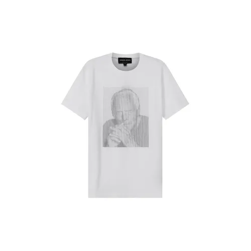 GIORGIO ARMANI Оптический Белый Цвет Мужская Рубашка T