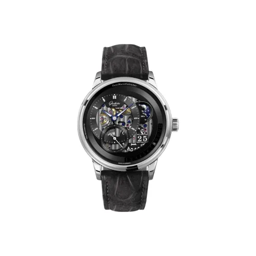 GLASHUTTE ORIGINAL OFF CENTER Коллекция Автоматический Механический Механизм Мужские Часы Часы 42 мм Череп Циферблат