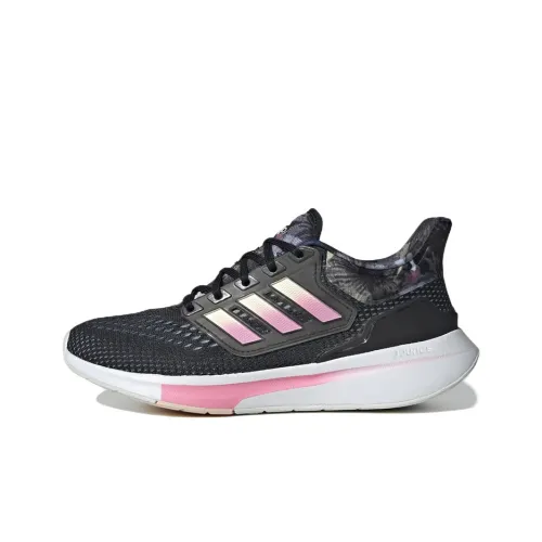 Adidas EQ21 Run Slip-resistant Abrasion-resistant Breathable Low-Top Running Shoes Women's Black Pink