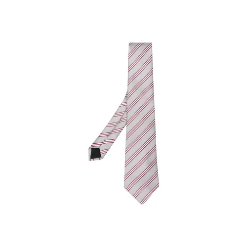 Lanvin Шелковые галстуки Светло-серый/Бургунди Мужской