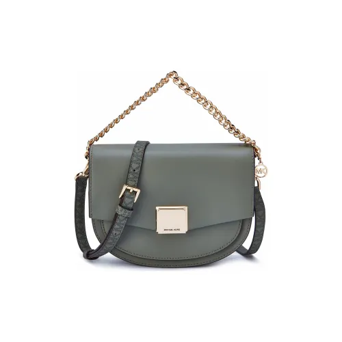 MICHAEL KORS Lita Искусственная кожа Сумка через плечо Сумка среднего размера Женская Армейский зеленый