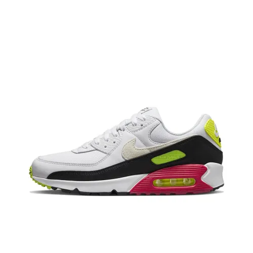 Nike Air Max 90 Low Топ Беговые кроссовки Мужские Белые Зеленые