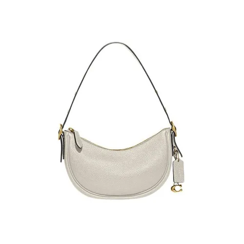 COACH Luna Коровья кожа Сумка Сумка через плечо Женская Мел Белый