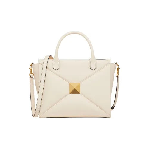 Valentino One Stud Овечья шкура Сумка через плечо Сумка Средний Women's White