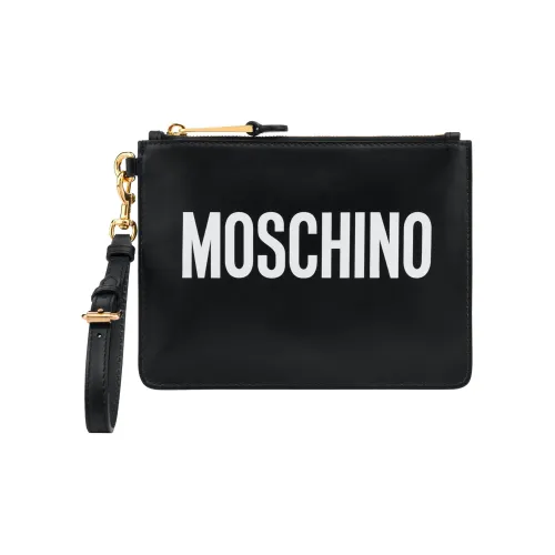 MOSCHINO Телячья кожа Клатч Женский Черный