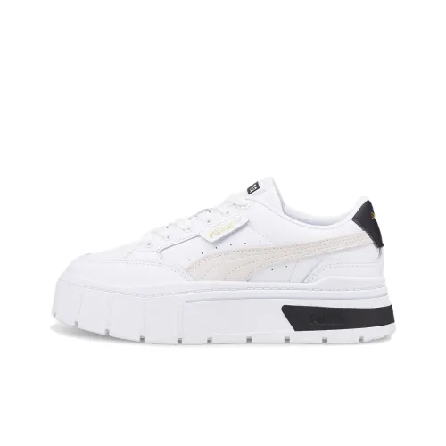 PUMA MAYZE STACK Низкие Кроссовки для скейтбординга Женские Белые Черные