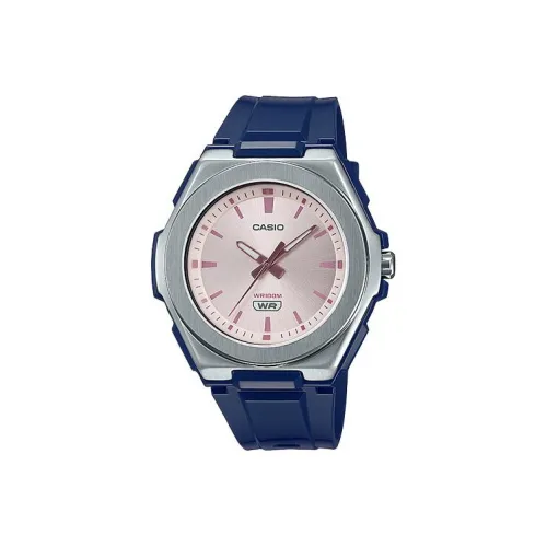 CASIO Classic Analog Collection Кварцевый механизм Смольный ремешок Часы Женские Розовый циферблат