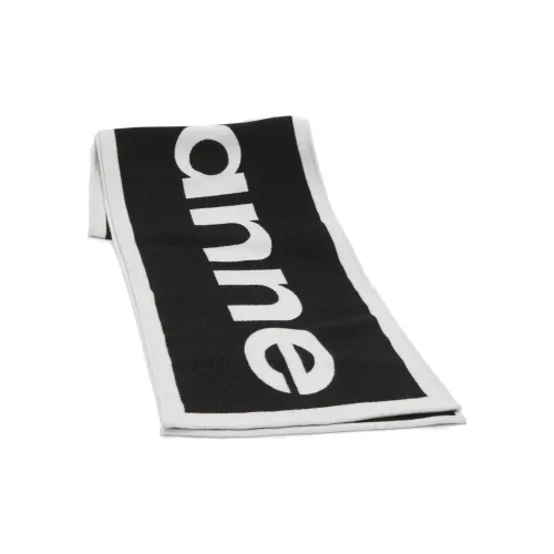 Paco Rabanne Вязаные шарфы Черный Унисекс