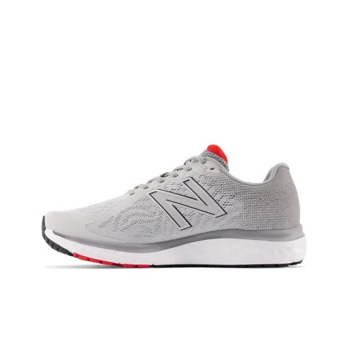 New Balance NB 680 Low Топ Беговые кроссовки Мужской Серый