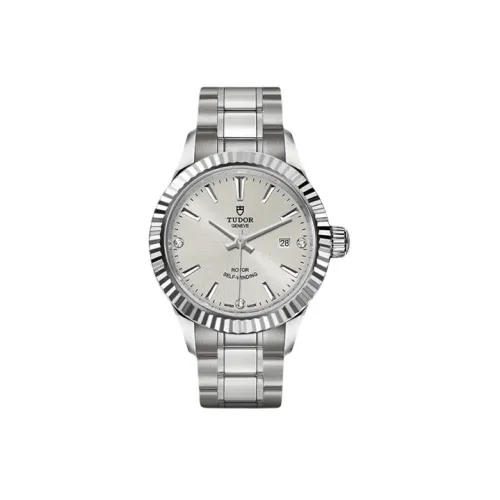 TUDOR Wind Style Collection Автоматический Механический Механизм Женские Часы 28 мм Серебристый Циферблат