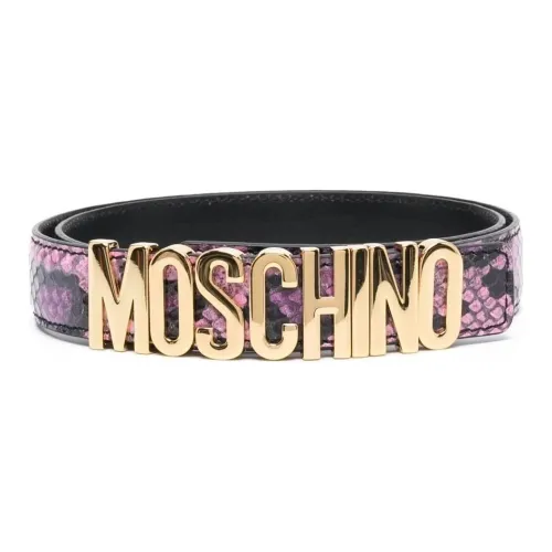 MOSCHINO Кожаные ремни, фиолетовый, женские
