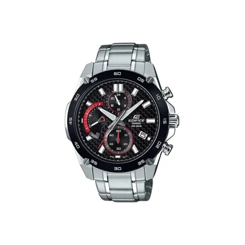 CASIO EDIFICE Кварцевый механизм нержавеющая сталь ремешок мужские часы черный циферблат
