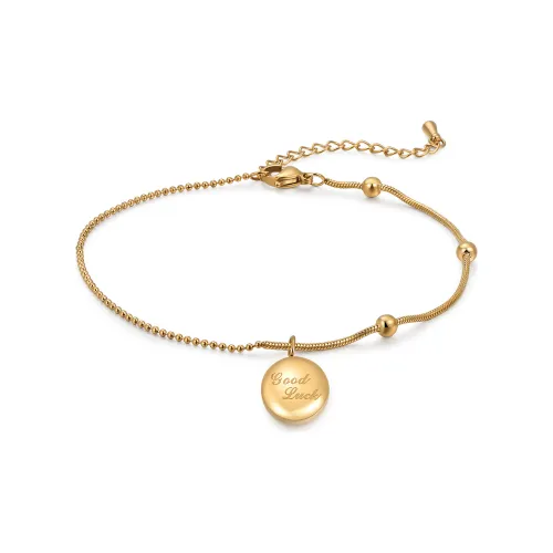 West Island Титановая сталь Браслеты на щиколотку Золотой Женские