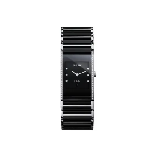 RADO Precision Ceramics Collection Кварцевый механизм Мужские часы Часы 27,1 мм Черный циферблат Керамика Ремешок R20757759