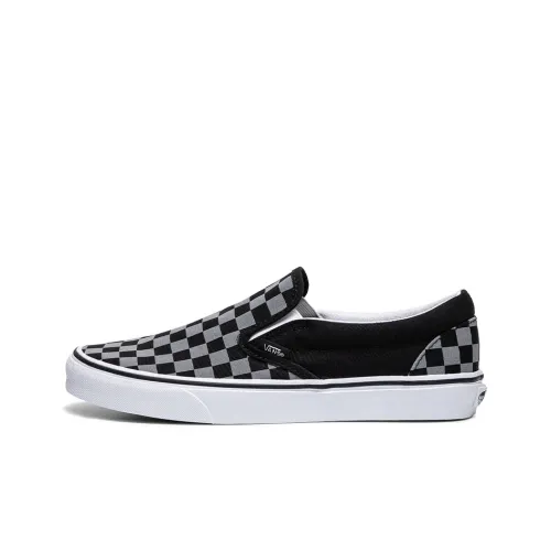 Vans Slip On Series Low Топ Скейтборд Кроссовки Унисекс Черный Серый