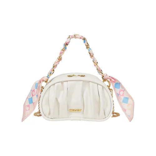 MIFFY ПУ (полиуретан) Бобовый Сумка Сумка с цепочкой Сумка Сумка через плечо Сумка через плечо Женская Экрю Зеленый