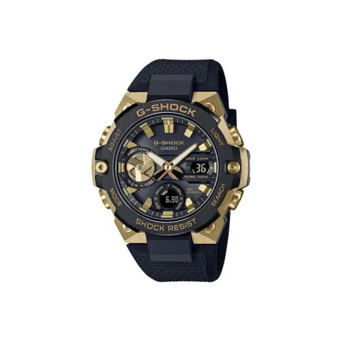 CASIO Кварцевый механизм Смольный ремешок Мужские часы Черный циферблат