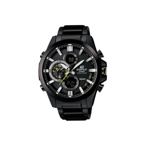 CASIO EDIFICE Кварцевый механизм нержавеющая сталь ремешок мужские часы черный циферблат