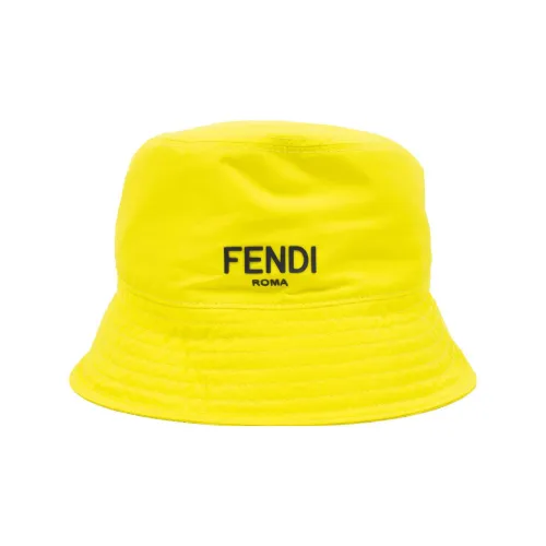 FENDI Cotton Bucket Hats Унисекс Желтый