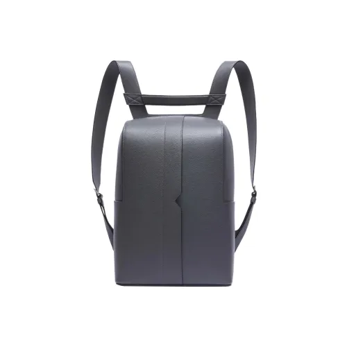 Valextra V Line Телячья кожа Рюкзак Мужской Дымчатый Лондон Серый