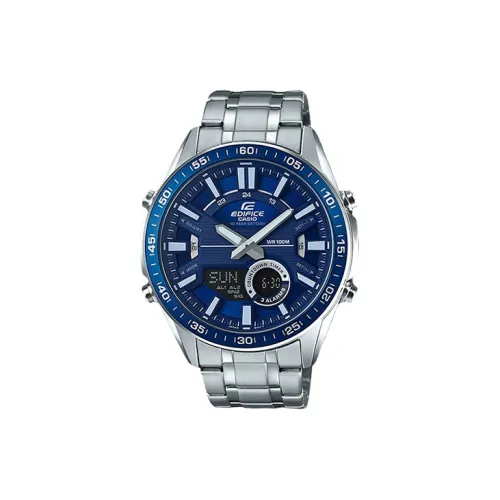 CASIO Кварцевый механизм нержавеющая сталь ремешок мужские часы синий циферблат