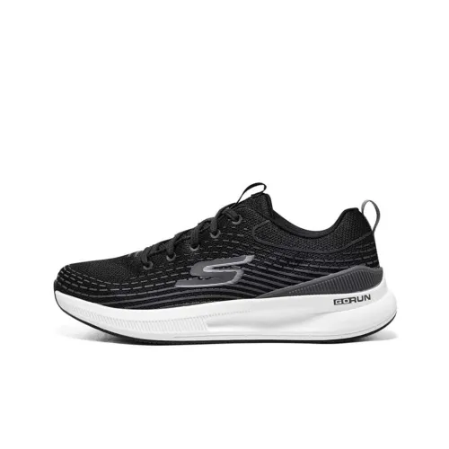 Skechers Go Run Pulse Low Топ Беговые кроссовки Мужской Черный