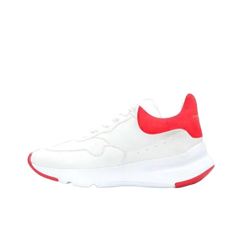 Alexander McQueen Sprint Runner Low Топ Повседневная обувь Женская Белая Красная